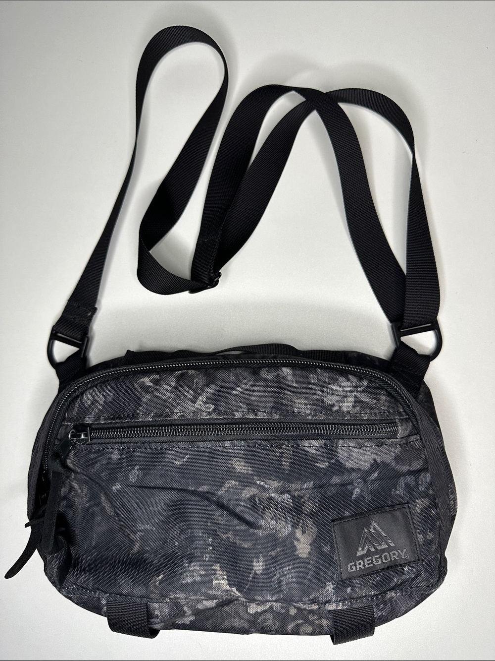 Gregory Black Utility Shoulder Strap Tapestry Floral Print Bag Travel Gorpcore